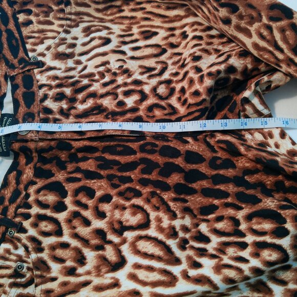 TERRY LEWIS CLASSIC LUXURIES JEANS LEOPARD PRINT SIZE 18 P  (197 C) - Picture 13 of 16